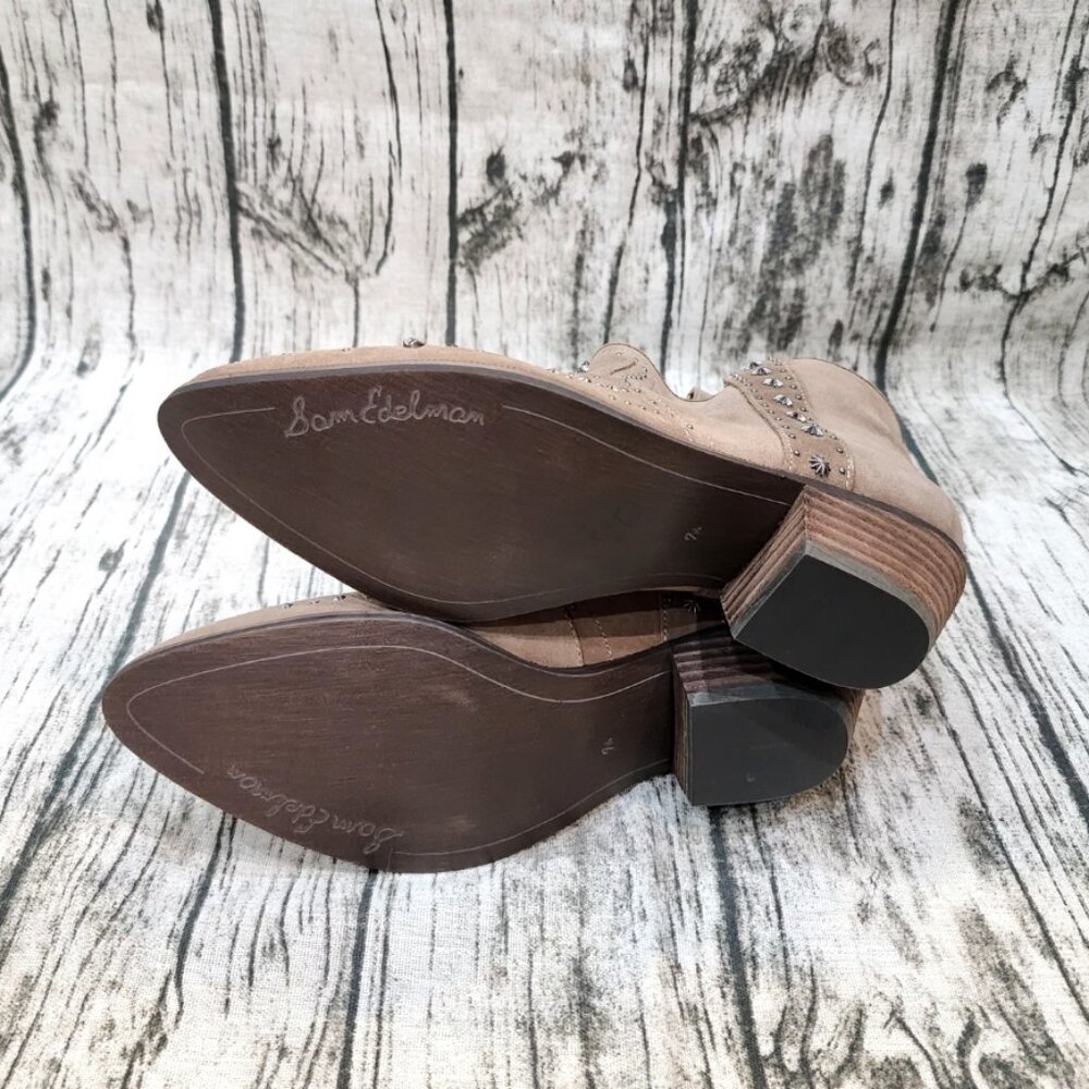 Western Inspired Studded Sam Edelman Booties - Picture 9 of 9